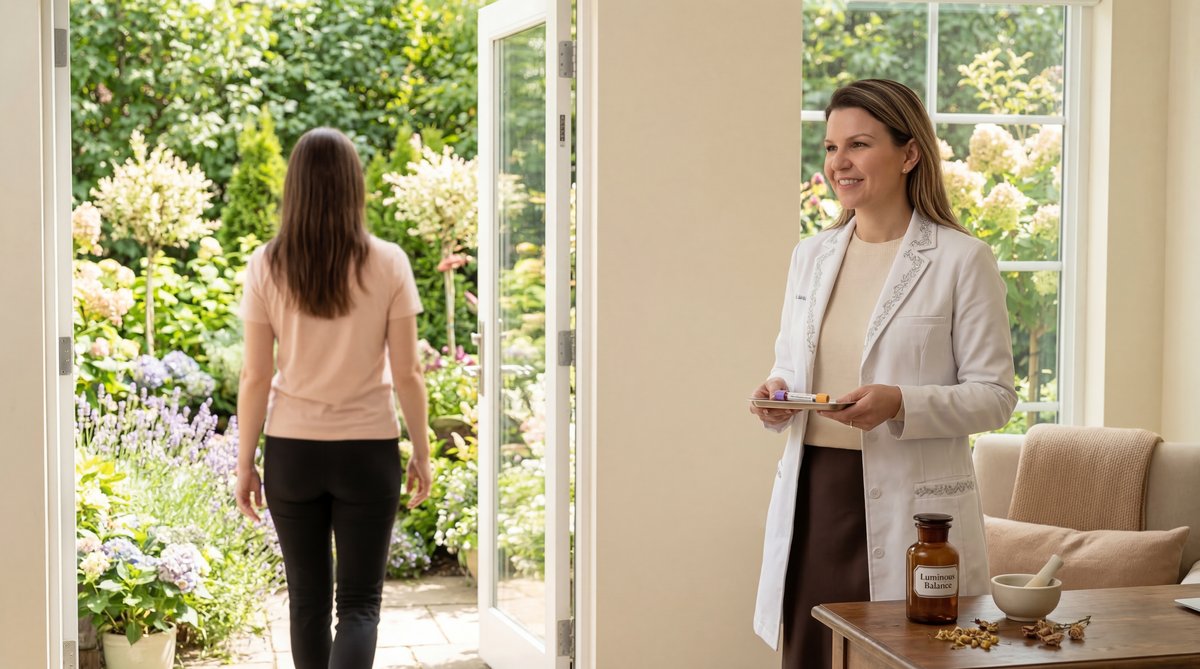 Scientific illustration of a hormone molecule undergoing healthy metabolic breakdown and transformation.