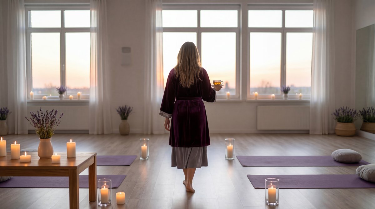 A sleep-optimized bedroom environment highlighting the importance of restorative sleep for hormone production.